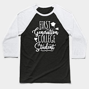 First Generation College Student Baseball T-Shirt